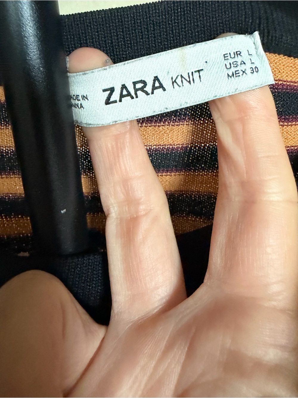 ZARA striped top size small/medium - Picture 7 of 8